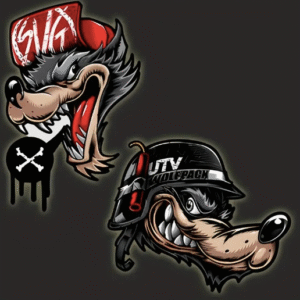 2 piezas de stickers reflectivos