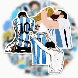 50 piezas de stiker de grafiti de silueta