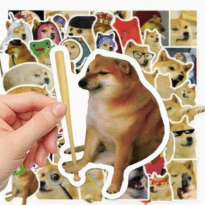 50 piezas CACOMVE stiker divertidas de memes